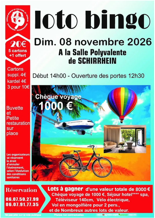 Schirrhein - 🎱 LOTO BINGO DES PONGISTES